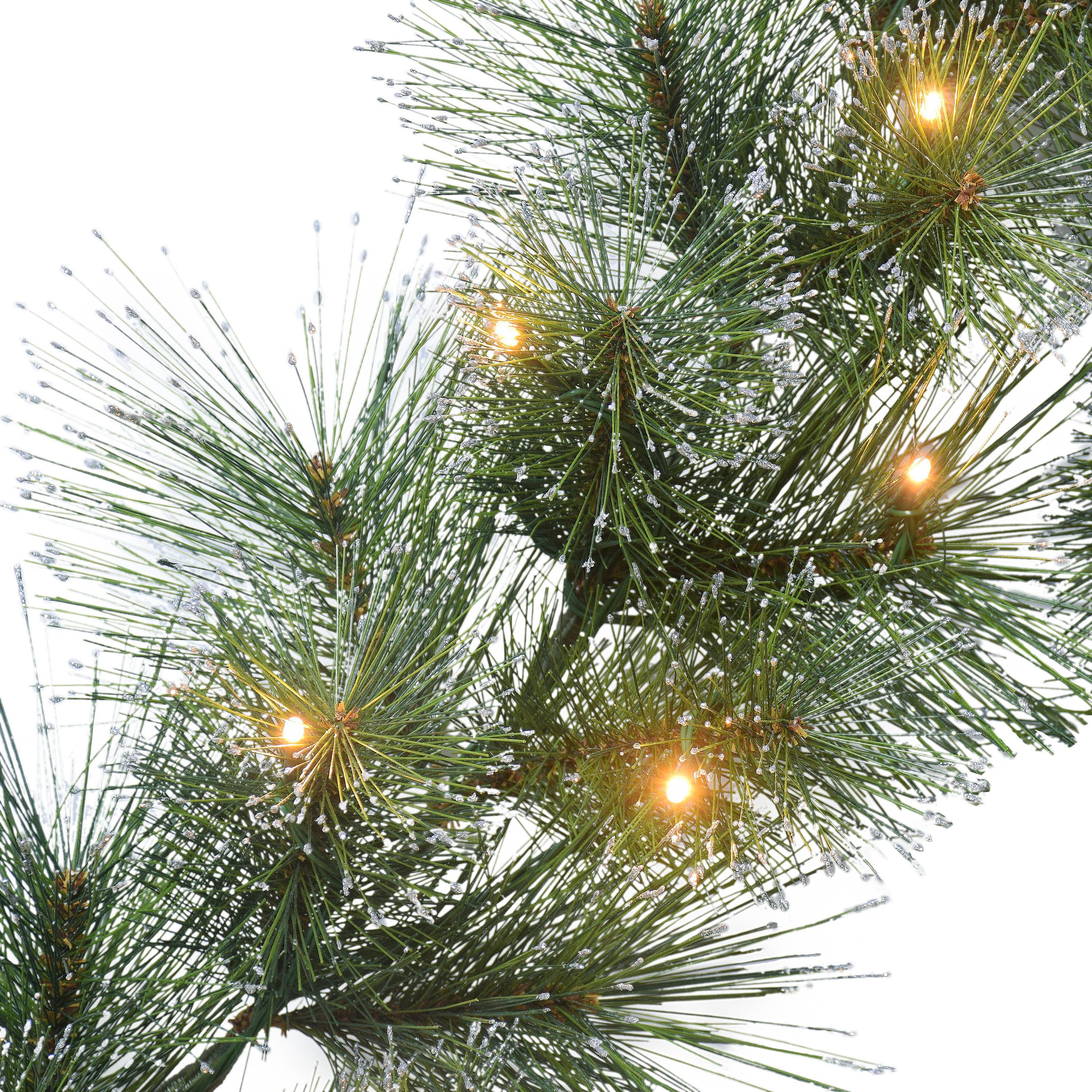 9ft x 10in Pre-lit Glittery Garland